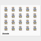 Sticker Rond Je suis Vortexy (Feuille)