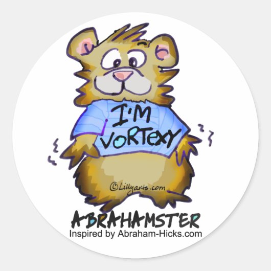 Sticker Rond Je suis Vortexy (Devant)
