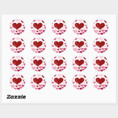 Sticker Rond Je t'aime_ (Feuille)