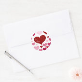 Sticker Rond Je t'aime_ (Enveloppe)