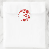 Sticker Rond Je T'Aime (Sac)