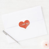 Sticker Rond je t'aime (Enveloppe)