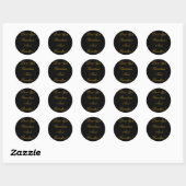 STICKER ROND JE T'AIME (Feuille)