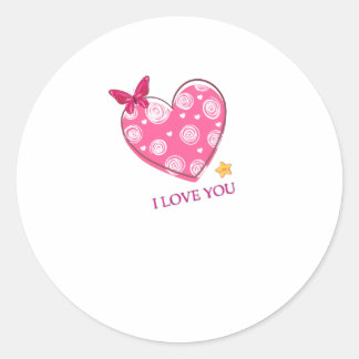 Sticker Rond je t'aime