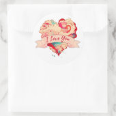 STICKER ROND JE T'AIME (Sac)