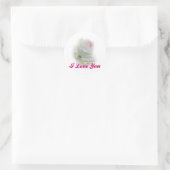 Sticker Rond Je t'aime (Sac)