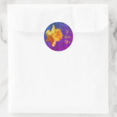 Sticker Rond Je T'Aime Daffodil Flower (Sac)