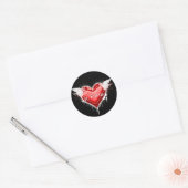 Sticker Rond Je t'aime (Je t'aime) (Enveloppe)
