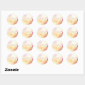 Sticker Rond Je t'aime maman (Feuille)