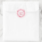 Sticker Rond Je t'aime maman (Sac)