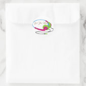 Sticker Rond Je t'aime maman (Sac)