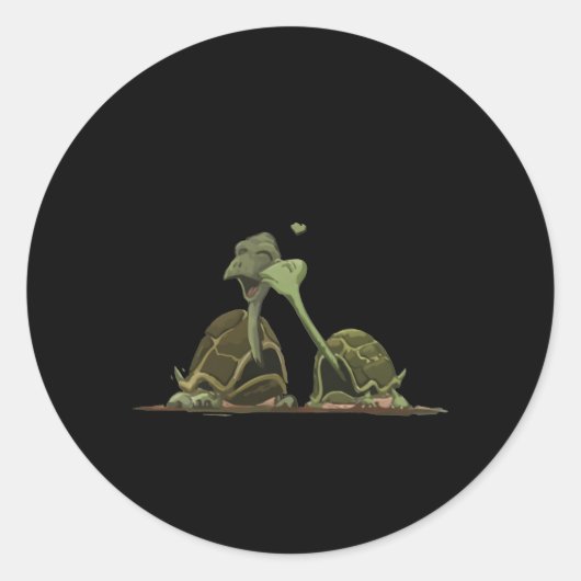 Sticker Rond Je T'Aime Un Peu C'Est Comme Un Petit Peu Mais Bea (Devant)