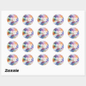 Sticker Rond Je te rencontrerai au Rainbow Bridge (Feuille)