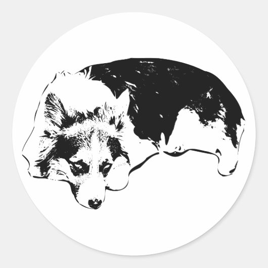 Sticker Rond Je Te Vois (Devant)