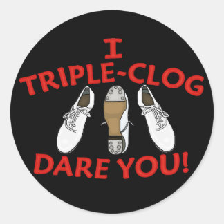 Sticker Rond Je T'Ose En Triple Blog