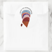 Sticker Rond Je veux un screaammm (Sac)