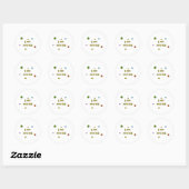 Sticker Rond Je Viens De Manger Un Bug (Feuille)