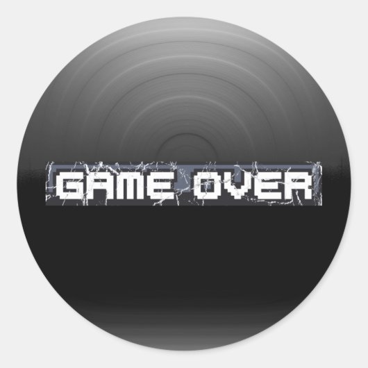 Sticker Rond Je viens de passer (Devant)