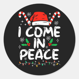 Sticker Rond Je Viens En Paix En Correspondant Les Couples De P