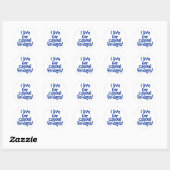 Sticker Rond Je vis pour les vendredis Décontractés (Feuille)