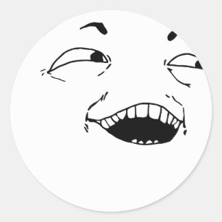 Sticker Rond Je vois ce que tu as fait là - mème