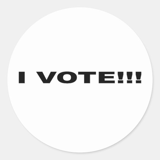 STICKER ROND JE VOTE ! ! ! (Devant)