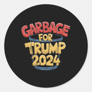 Sticker Rond Je vote pour Trump Vance hors-la-loi Hillbilly 1