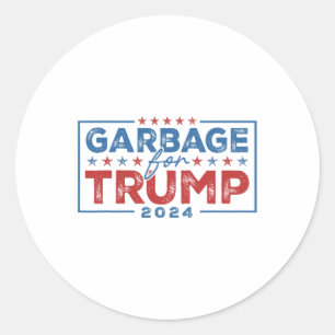 Sticker Rond Je vote pour Trump Vance Outlaw Hillbilly