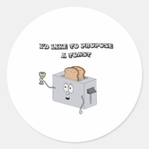 Sticker Rond Je voudrais proposer un toast