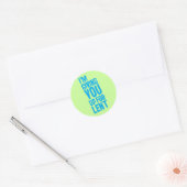 Sticker Rond Je vous abandonne pour le carême (Enveloppe)