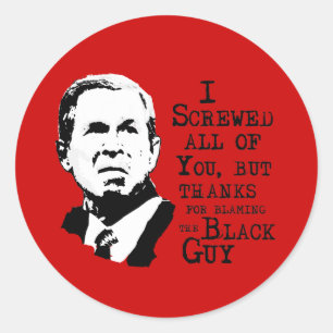 Sticker Rond Je vous ai tous défoncés mais merci d'avoir blâmé