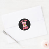 Sticker Rond Je vous mâche Pizza (Enveloppe)