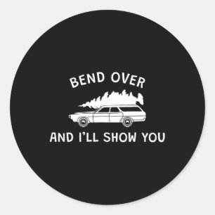 Sticker Rond Je vous montrerai le Match de Noël en couple