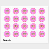 Sticker Rond Je vous remercie : Une expression sincère (Feuille)