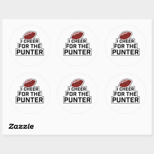 Sticker Rond Je vous salue pour le Punter (Feuille)