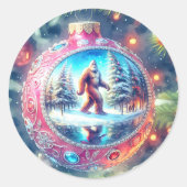 Sticker Rond Je vous souhaite un Noël légendaire (Devant)