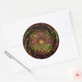 Sticker Rond Je Vous Suivrai. (Enveloppe)