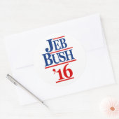 Sticker Rond Jeb Bush 2016 (Enveloppe)