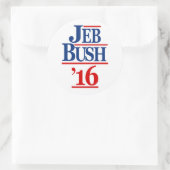 Sticker Rond Jeb Bush 2016 (Sac)