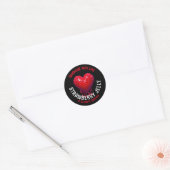 Sticker Rond Jelly aux fraises (Enveloppe)