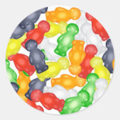 Sticker Rond Jelly Babies (Devant)