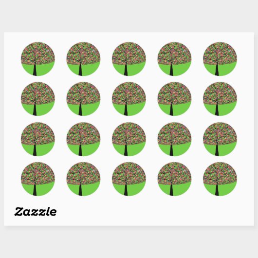 Sticker Rond Jelly Bean Tree (Feuille)