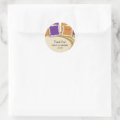 Sticker Rond Jelly de Beurre d'arachide PB&J fête d'anniversair (Sac)