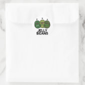 Sticker Rond Jelly Haricots Drôle Jalous Bonbons Pun (Sac)