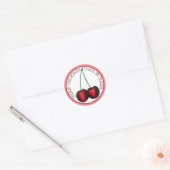 Sticker Rond Jelly Jam Cherry Conserve Les Cerises Aiguës Canal (Enveloppe)