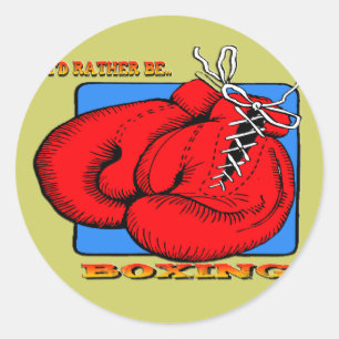 Sticker Rond J'enfermerais dans une boîte plutôt