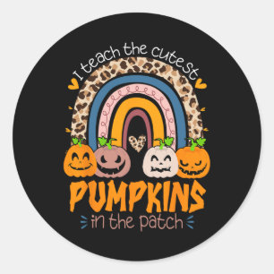 Sticker Rond J'Enseigne Les Citrouilles Les Plus Couteux Dans L