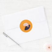 Sticker Rond Jeo Boden Ultimate Meme (Orange) (Enveloppe)