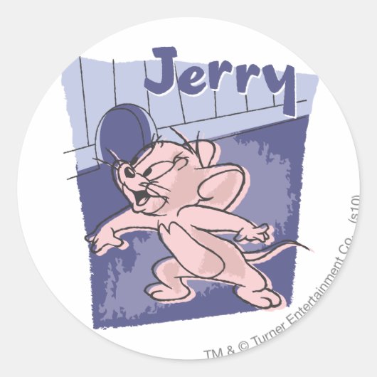 Sticker Rond Jerry Blue (Devant)