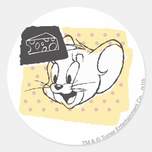 Sticker Rond Jerry Cheese (Devant)